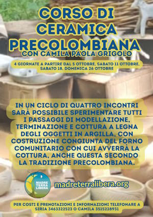 Un ciclo di quattro incontri con la Ceramica Preispanica dell’America Latina
