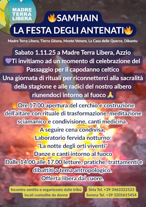 SAMHAIN Festa degli antenati MadreTerraLibera