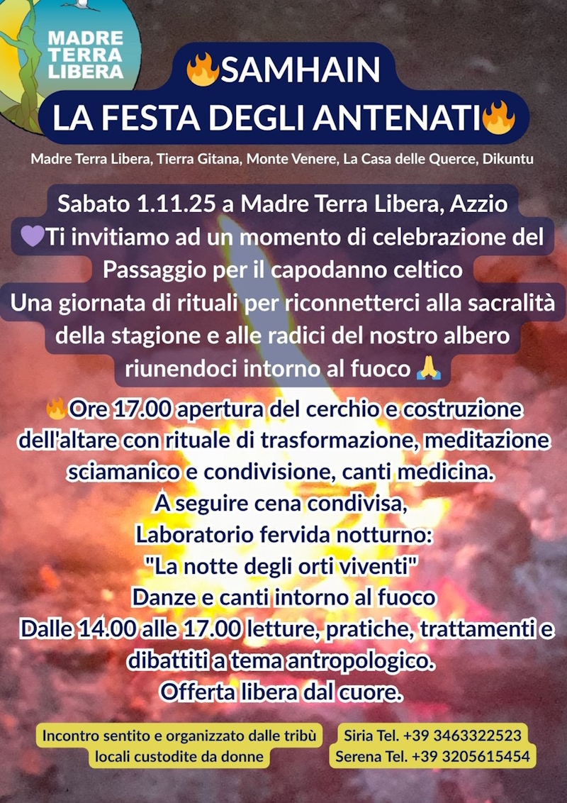 SAMHAIN Festa degli antenati MadreTerraLibera